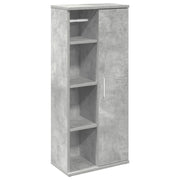 Mobile da Bagno | Armadio da bagno con Portarotolo Grigio Cemento 39x22x90 cm