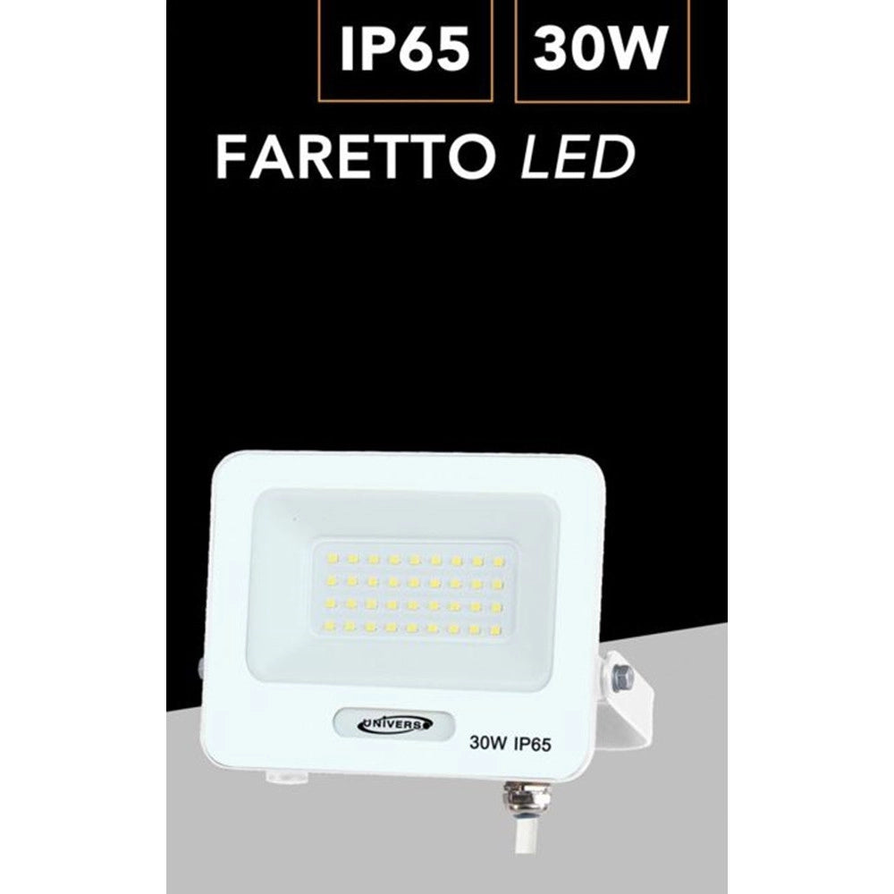Trade Shop - Faro Proiettore Smd Led Floodlight 30 W Slim Ip65 Luce 3000k 4000k 6500k Ek05-30w -