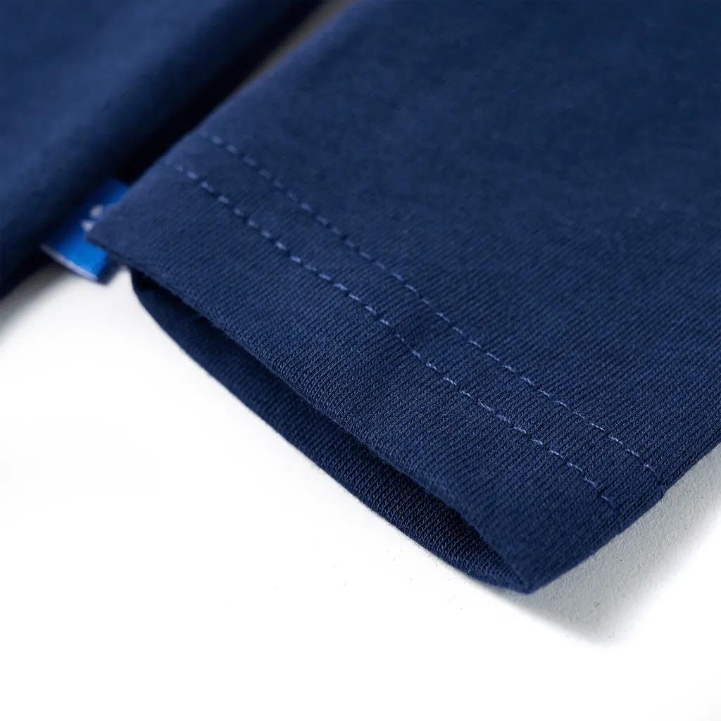 Maglietta da Bambino a Maniche Lunghe Blu Marino 104 12850