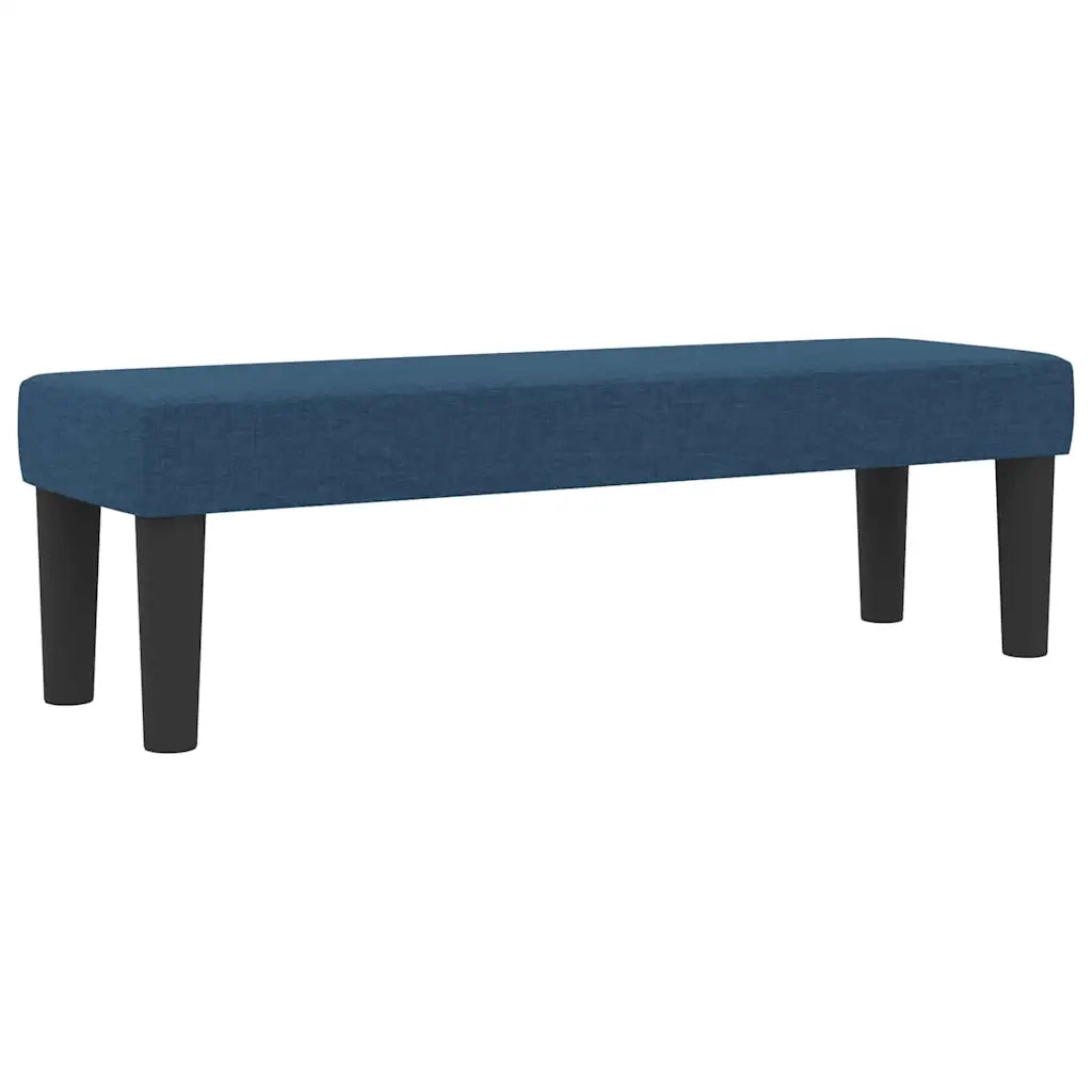 Letto a molle con materasso Blu 140 x 190 cm Tessuto
