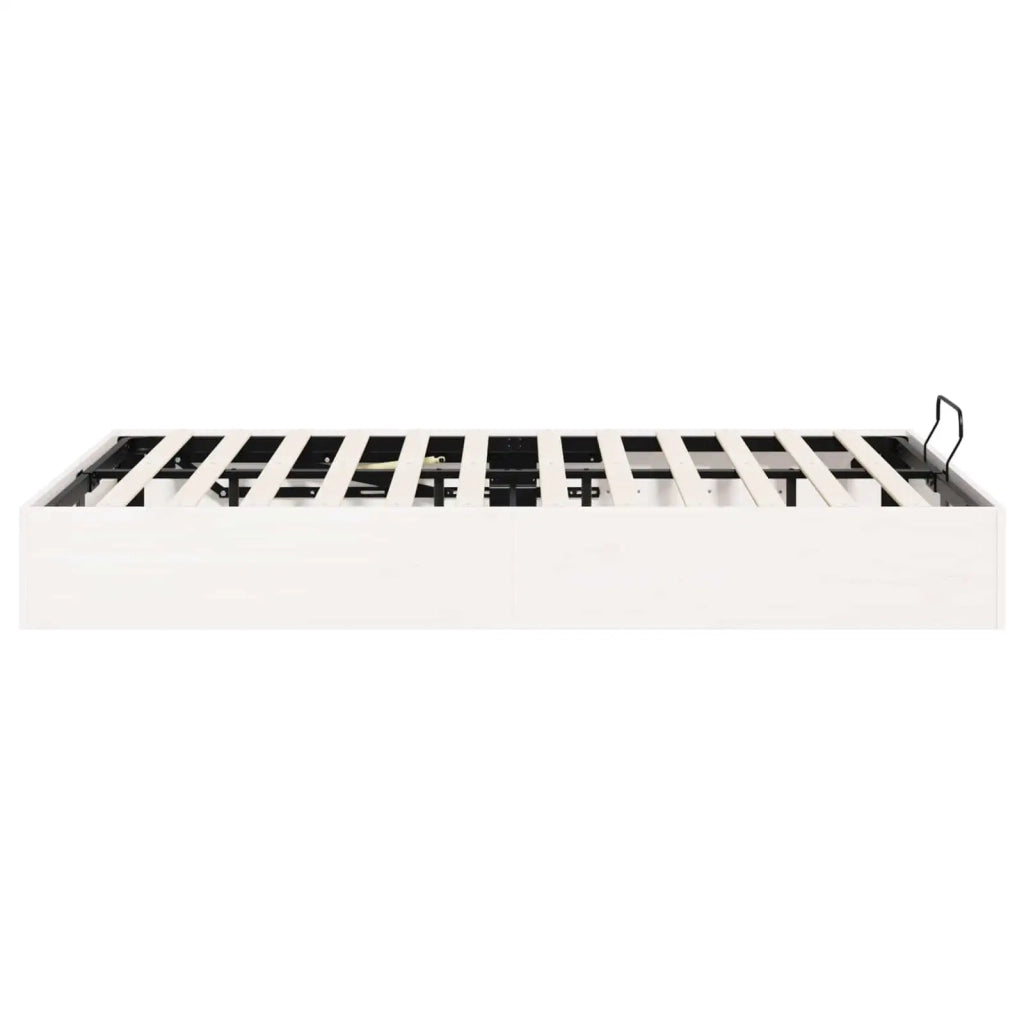 Telaio del Letto Ottomano con Ripostiglio Bianco 200 x 200 cm 3418799