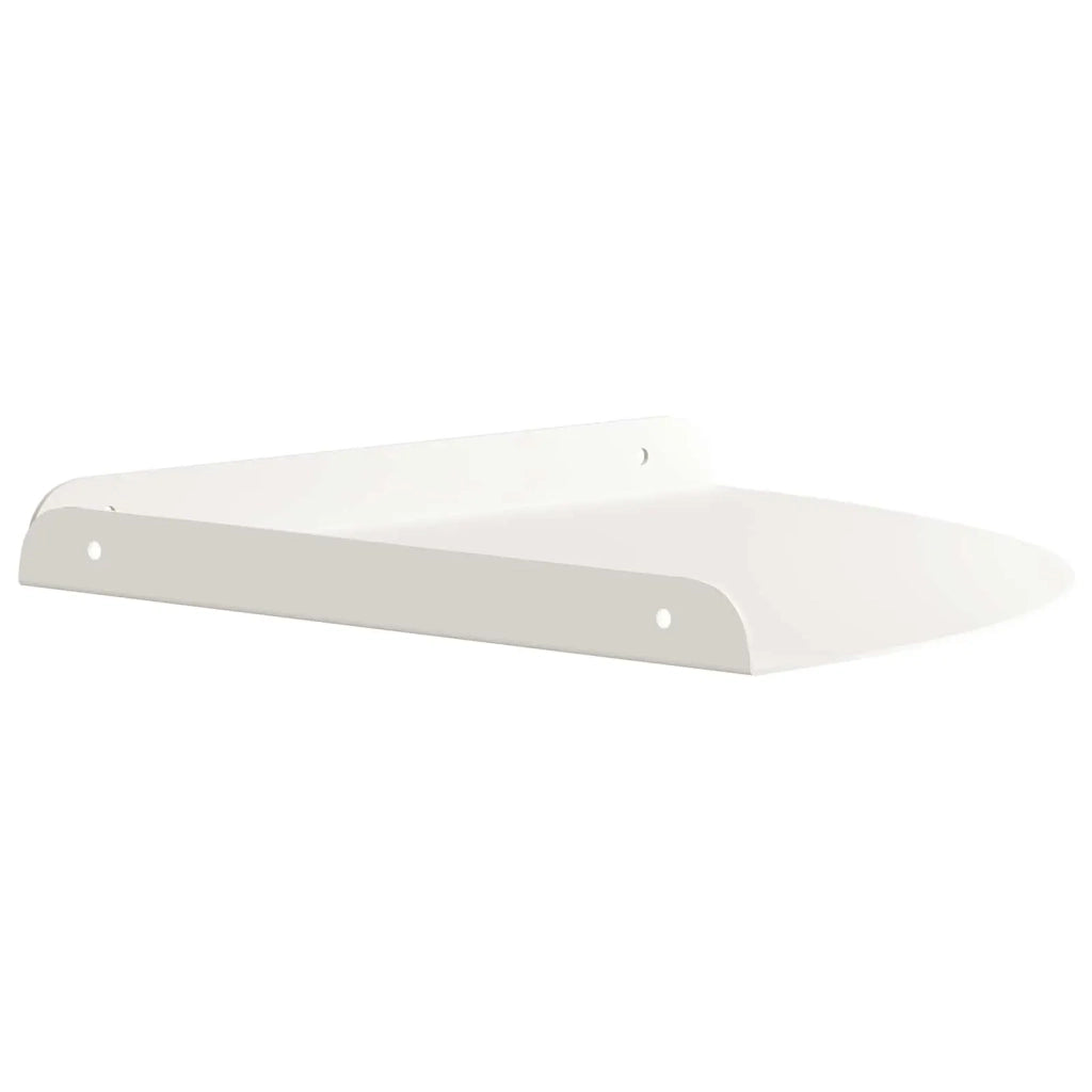 Mensola sospesa con lo scaffale 2 pcs Bianco 30 x 30 x 2 cm 8004120