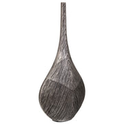 Vaso in poliresina argento 23,5x13,5x48,5h