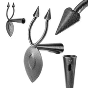 Aeratore da giardino KADAX con ganci in acciaio a 2 denti