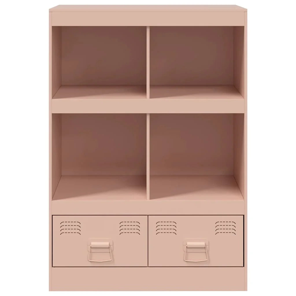 Buffet credenza cassettiera armadio mobile contenitore organizer cucina soggiorno salotto alto 67 x 39 x 95 cm acciaio rosa 02_0035158