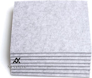 Set di 8 Piastrine in Felt 1/5" Spesse Autoadesive per Protezione dei Pavimenti in Legno Grigio-Grigio.