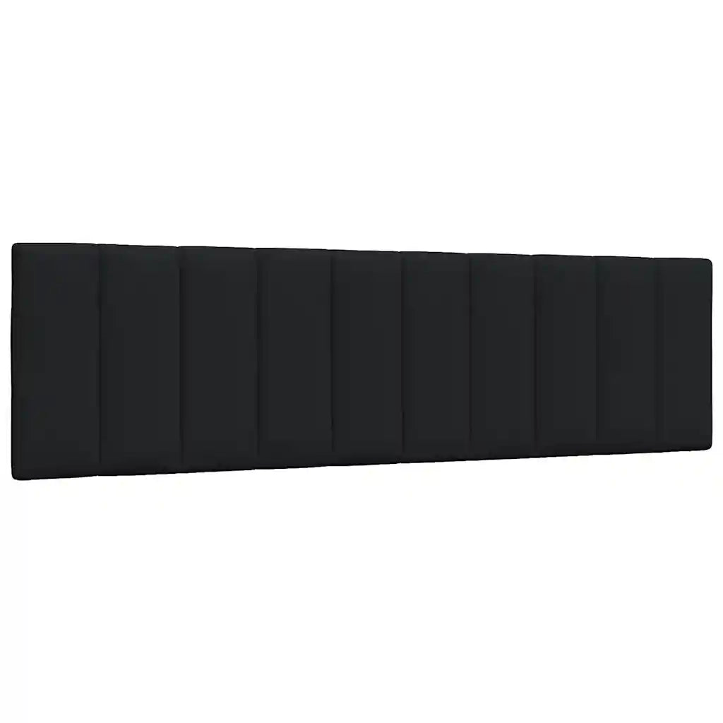 Letto con Materasso Nero 180x200 cm in Tessuto
