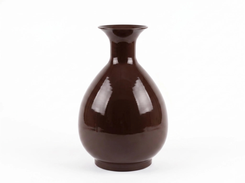Vaso in metallo MONDEX ROGER 14x23,5x39 cm cioccolato 1 pz