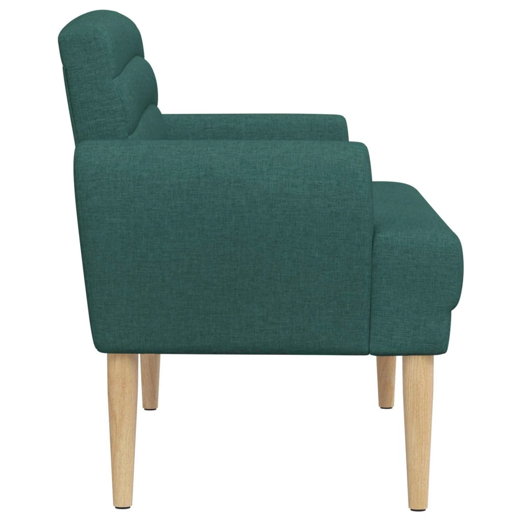 Loveseat con bottoni imbottiti Verde Scuro 116 x 67 x 80 cm 42041780