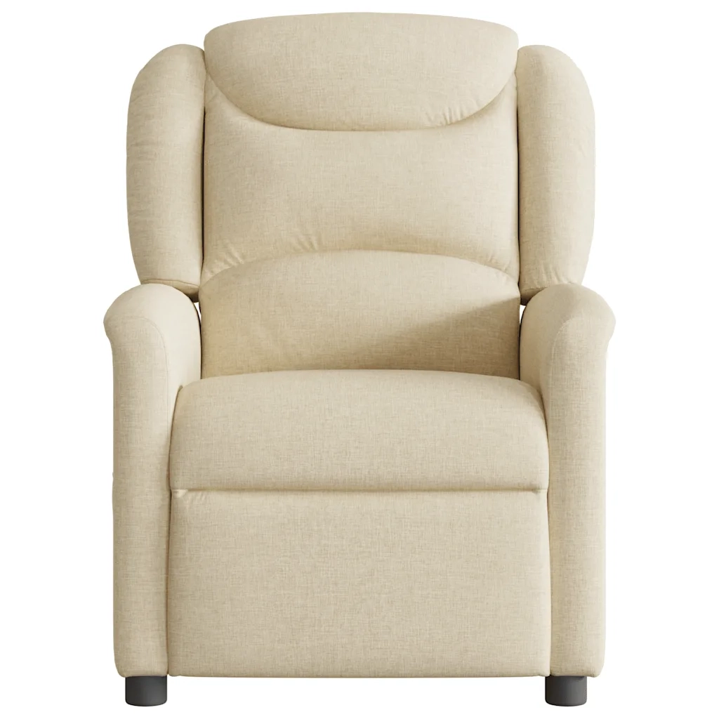 Divano Sedia-Poltrona Reclinabile in Tessuto Crema 352179