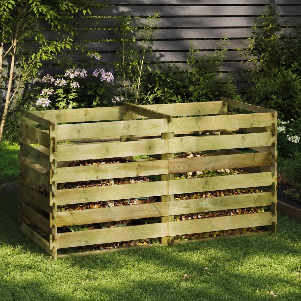 Composter Slats Made Of Impregnated Pine Wood 180x90x90 Cm