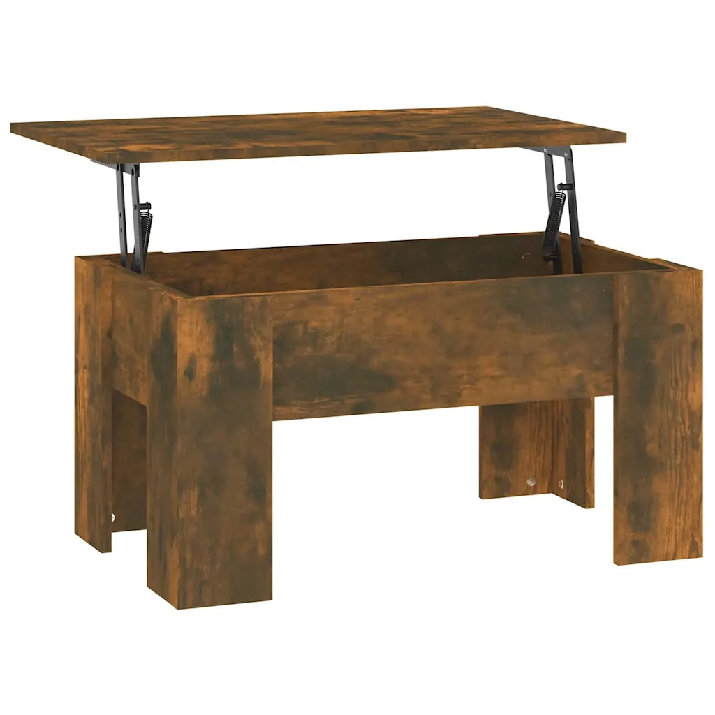 Tavolino da Salotto-Tavolino da soggiorno-Tavolo Rovere Fumo 79x49x41cm in Legno Multistrato 923921