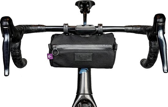 Borsa di trasporto snack Dark Carbone | Bikepacking - 2L - Materiale resistente - Interno morbido - Impermeabile - Gravelbike