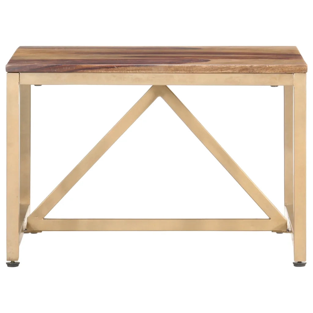 Tavolino Laterale-Tavolino da soggiorno-Tavolo 60x60x40 cm in Legno Massello