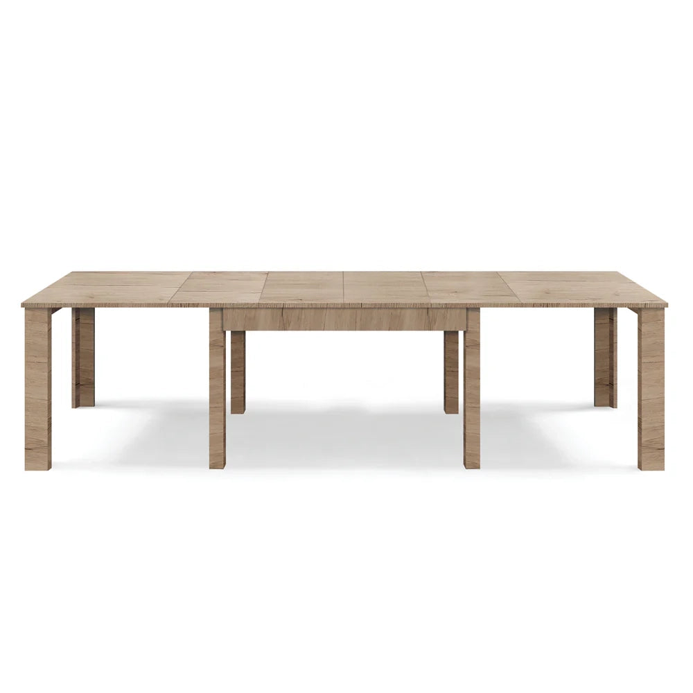 Tavolo allungabile da pranzo 160x90 fino a 320 cm Rovere Derby modello BRIO MADE IN ITALY design moderno ideale per cucina, soggiorno e sala da pranzo