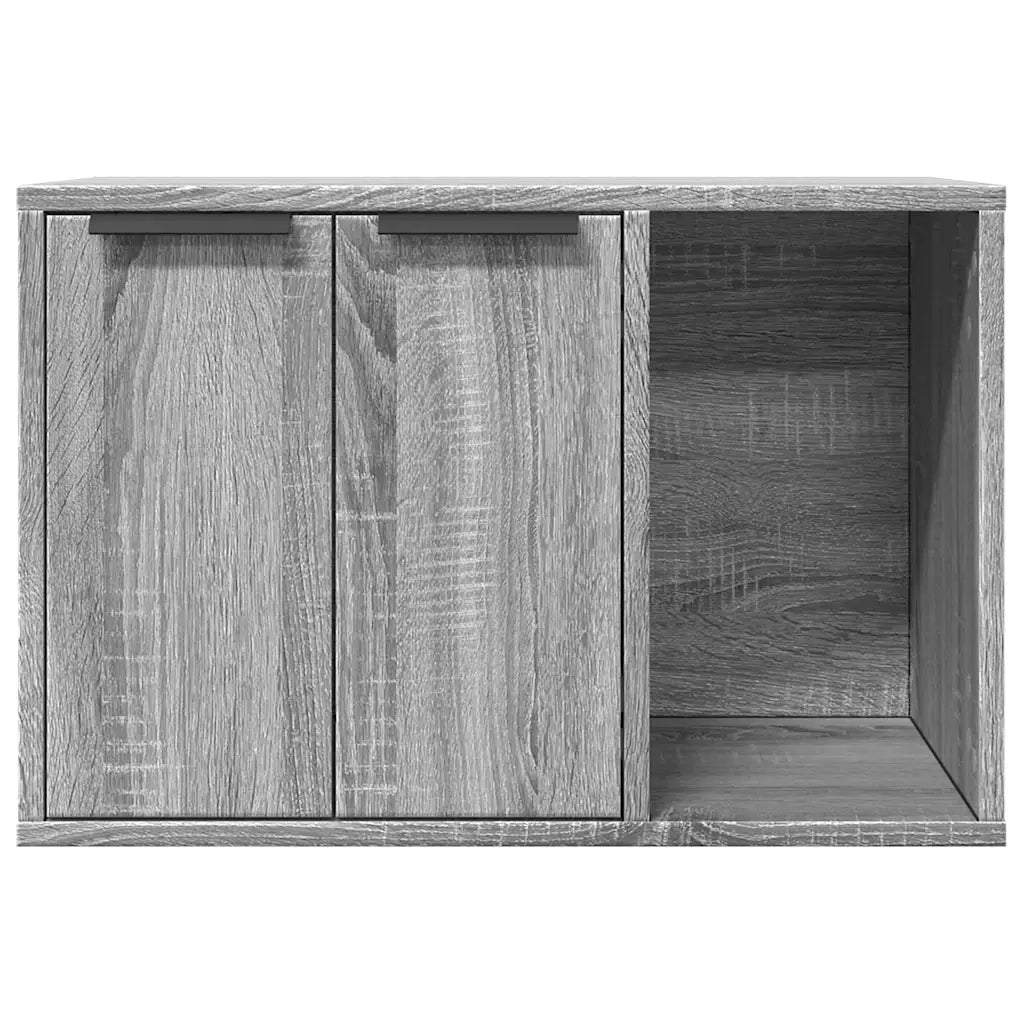vidaXL Recinto Lettiera Gatti Grigio Sonoma 60x40x40 cm in Truciolato
