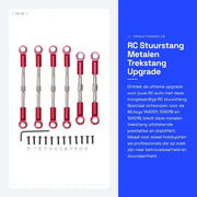 Componenti di Sostegno in Lega di Alluminio - Manubri per Tende - Connettori - Accessori per Auto RC - Leggeri - 4x Lunghe e 2x Corte Manubri di Sostegno