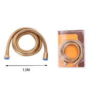 Trade Shop - Laccio Tubo Flessibile Doccia Acciaio Dorato Universale Lunghezza 1,5 Mt -