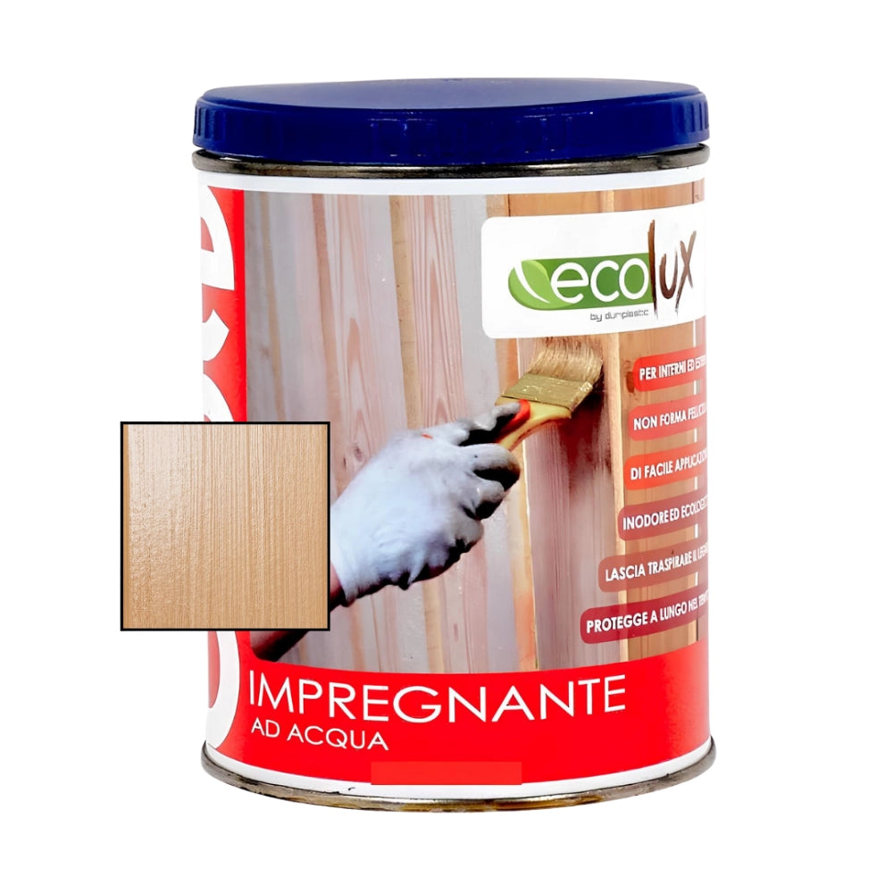 Ecolux impregnante fondo protettivo acrilico pigmentato rovere per legno *** formato 0,750 lt, confezione 1