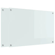 Set di 2 paraschizzi per cucina 90 x 60 cm design moderno resistente al calore minimalista vetro temperato bianco 02_0056290