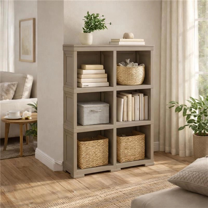 SCAFFALE 3 MODULI TALPA 79X42,5X125 CM – LIBRERIA A VISTA SENZA ANTE PER ZONA LIVING E STUDIO