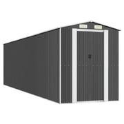 Casetta da giardino cabina ripostiglio casetta da esterno robusta casetta per attrezzi 192 x 772 x 223 cm acciaio zincato antracite 02_0022203