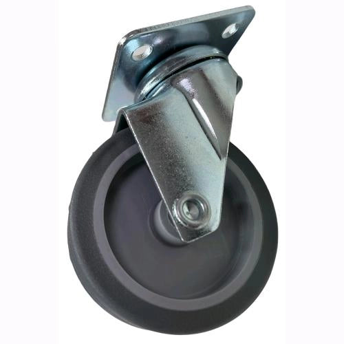 Ruote piroettanti per mobili rotelle Girevoli con Piastra per Carrelli 50 mm Senza Freno BLU