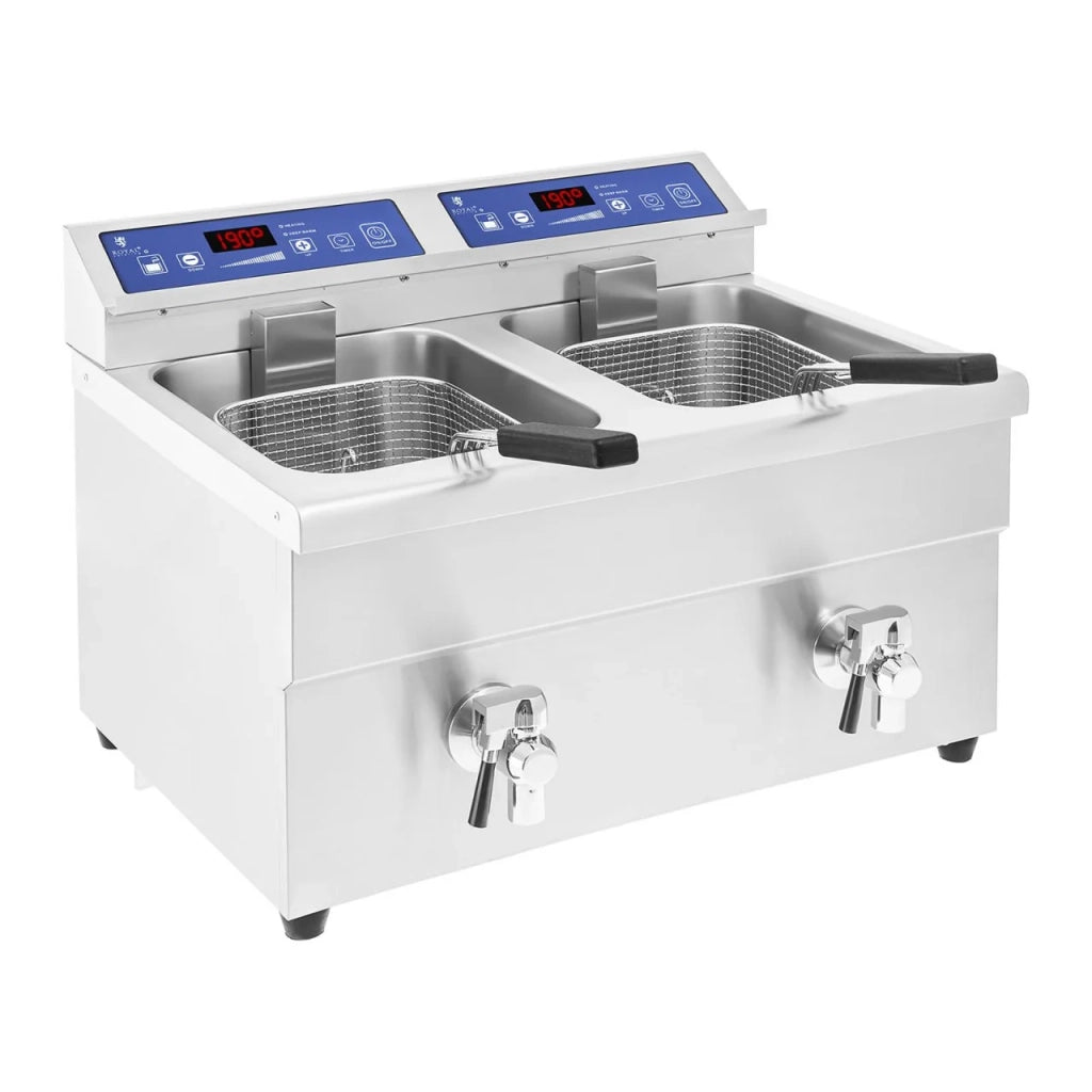 Friggitrice a induzione professionale per ristoranti 1 x 10 litri da 60 a 190°C 14_0001772