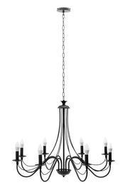 Lampada Da Soffitto Pensile Rustica APP648-8CP Nera