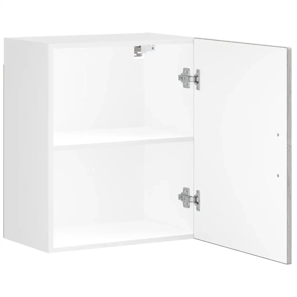 Pensili da Cucina 2 pz-Mobile Cucina da Parete Porto Grigio Sonoma in Legno Multistrato