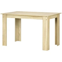 Tavolo da Pranzo Moderno con Ampio Piano per 4-6 Persone in Legno, 120L x 69l x 75H cm, Rovere