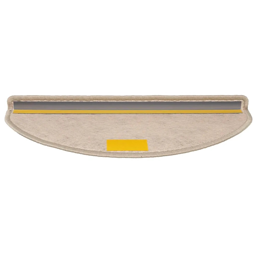 Tappeti Adesivi Scale Aspetto Sisal 15 pz 65x21x4cm Beige Scuro 326878