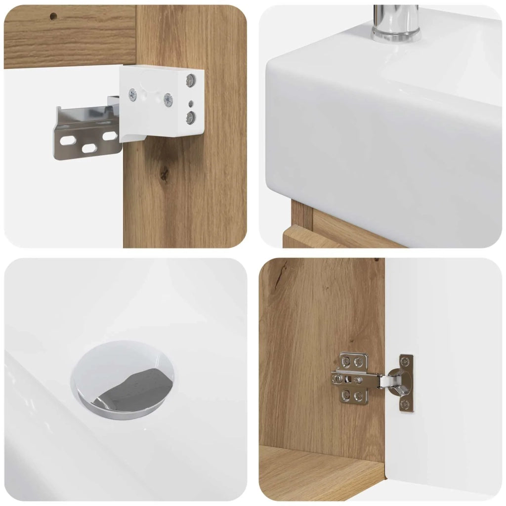 Mobile bagno con rubinetto Rovere Artigianale 889490