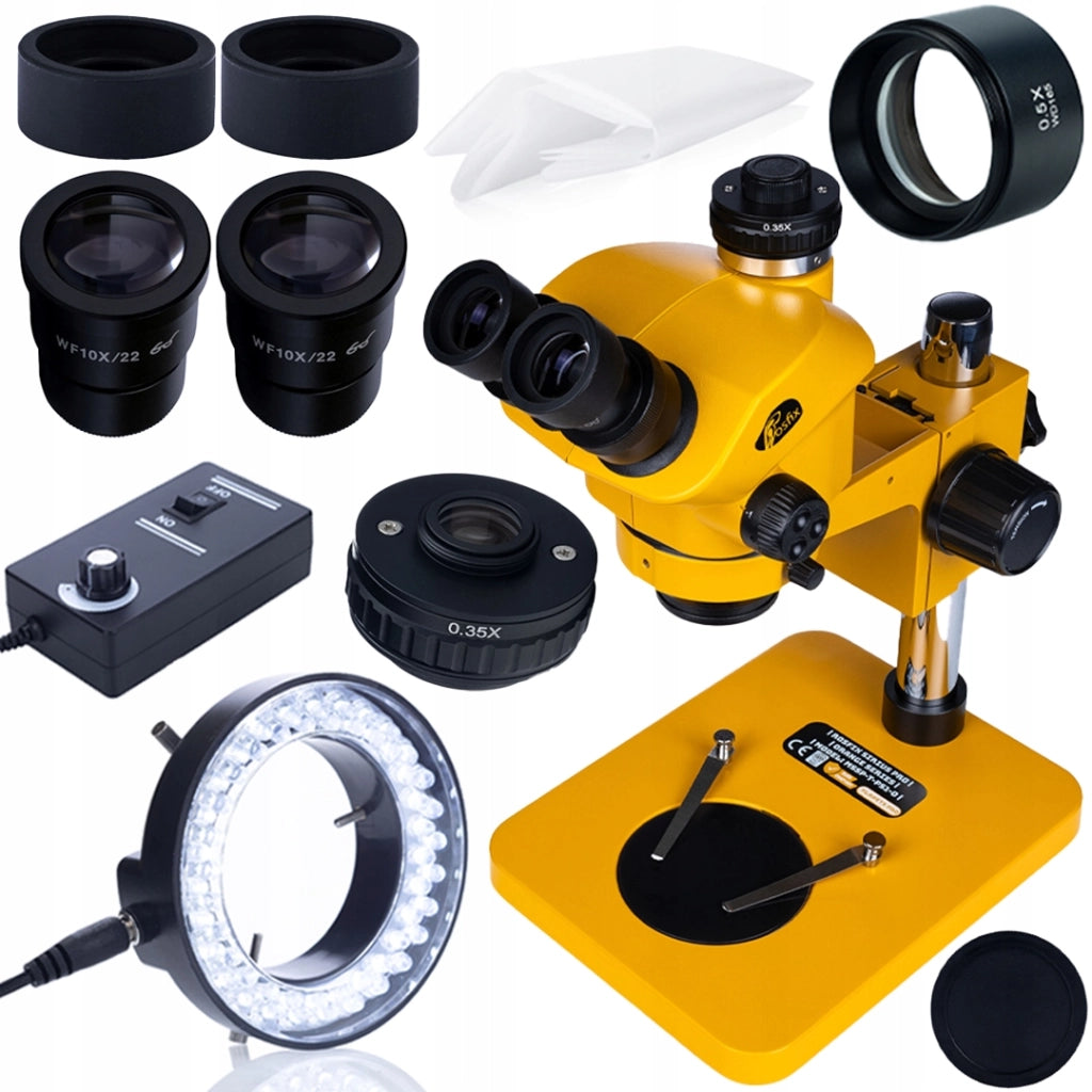 Mikroscopio Trinoculare Rosfix Sirius Pro MSSP-T-PS1-O – Zoom 7-50x, Oculare WF10X/22, Sistema Ottico Greenough