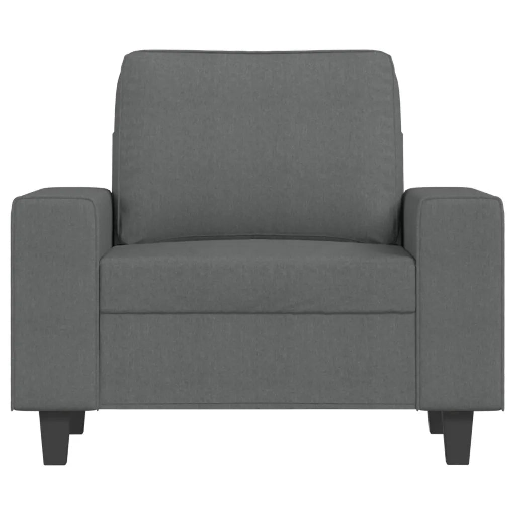 Poltrona Grigio Scuro 60 cm in Tessuto 359376