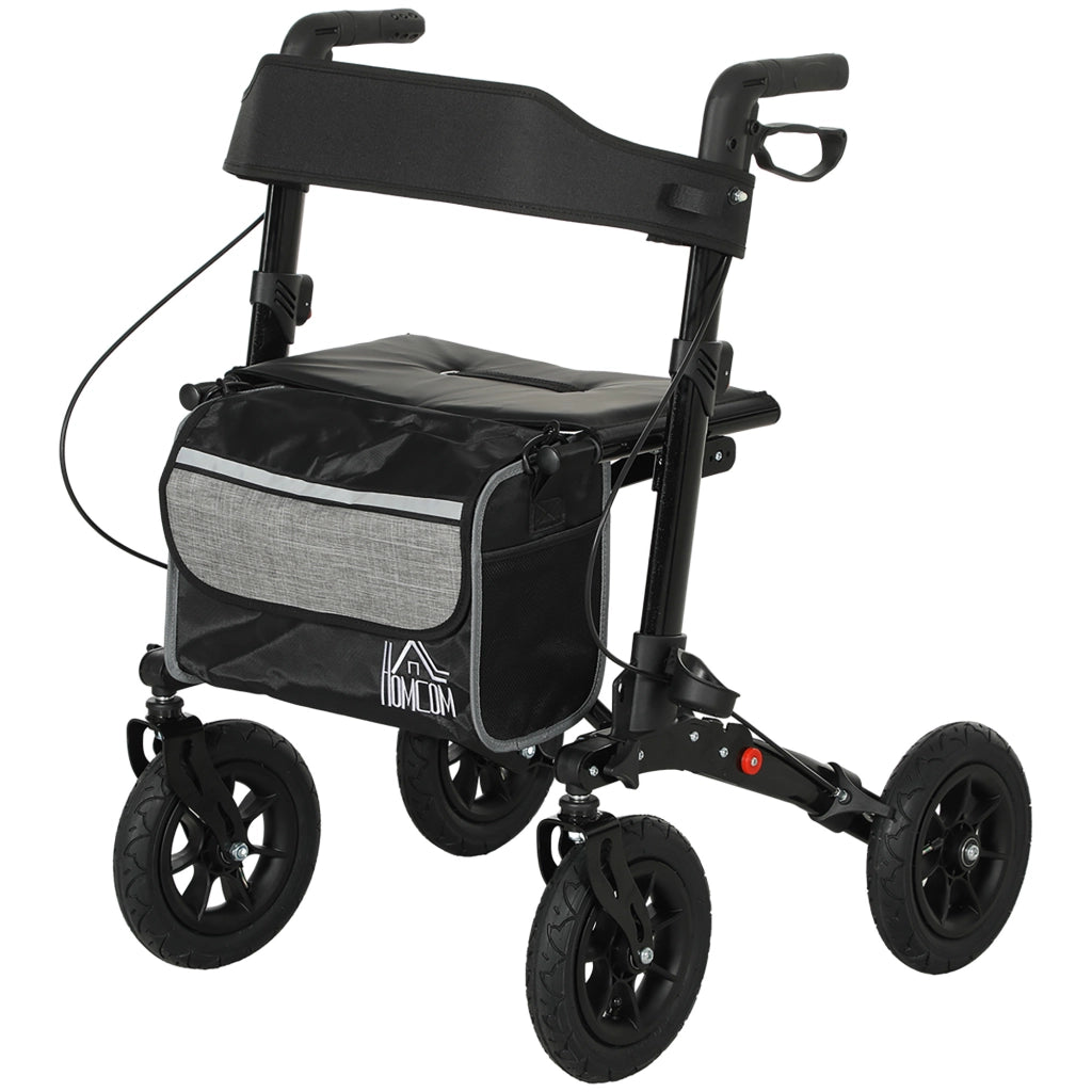 Rollator pieghevole 4 ruote ¨C ZephMum ¨C 69x64x98,5cm nero