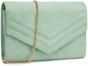 Borsa da sera elegante, pelle vegana, tasca da spalla crossbody, tasca piccola con chiusura enveloptas