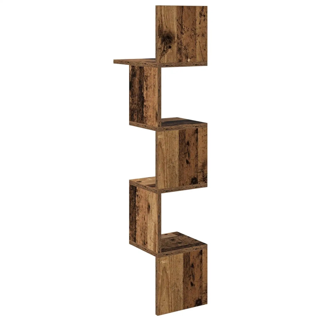 Scaffale da parete A parete Legno antico 32 x 21 x 107 cm 8012138