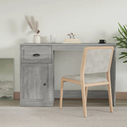Scrivania Cassetto Grigio Sonoma 115x50x75 cm Legno Multistrato 816478
