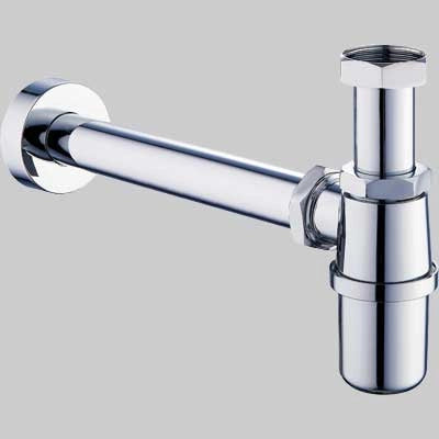 SIFONE A BOTTIGLIA IN ABS CROMATO 1 1/4 x 32 - 280 mm - 1 pezzi - Idroweb
