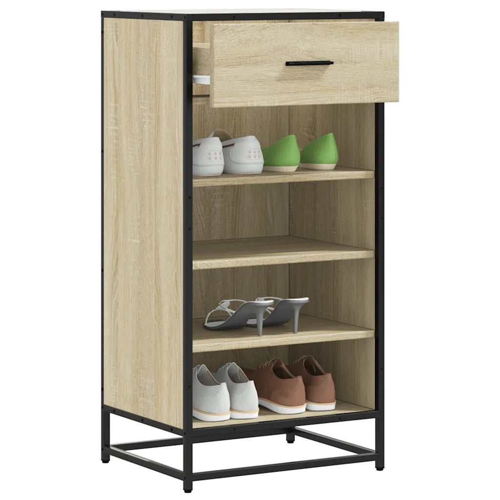 Scarpiera | Mobile per scarpe Rovere Sonoma 48x38x97,5 cm in Legno Multistrato