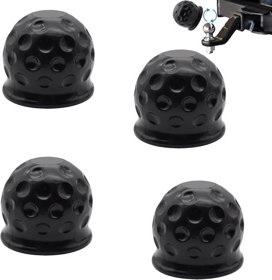 Copertura in gomma per trattore - congegazioni a sfera - diametro 50 mm - cappio per trattore - guaina di protezione per rimorchio - 4 pezzi