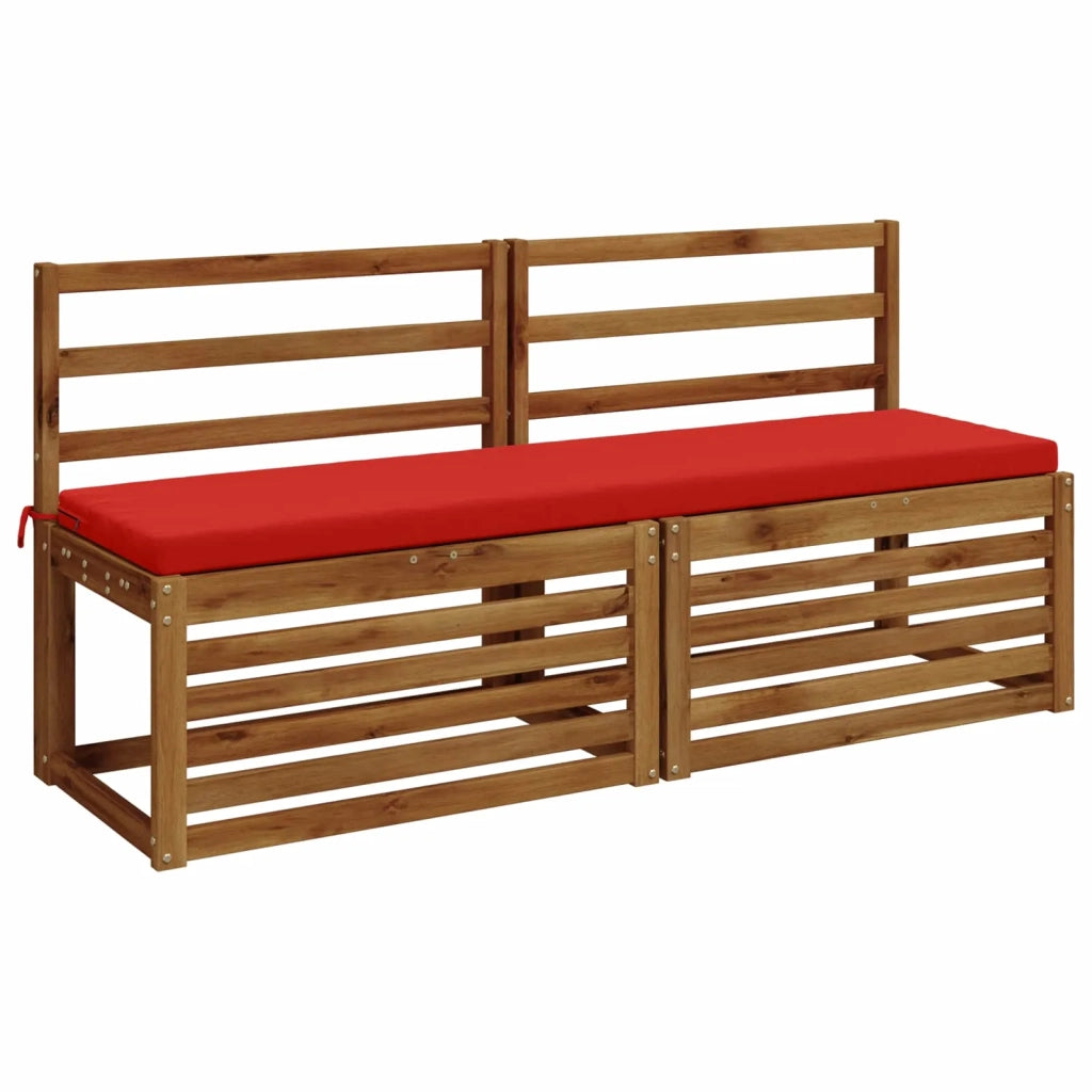 Cuscini per Panchina a 2 Pezzi SOEST 2 pz 100% Poliestere Rosso 949073