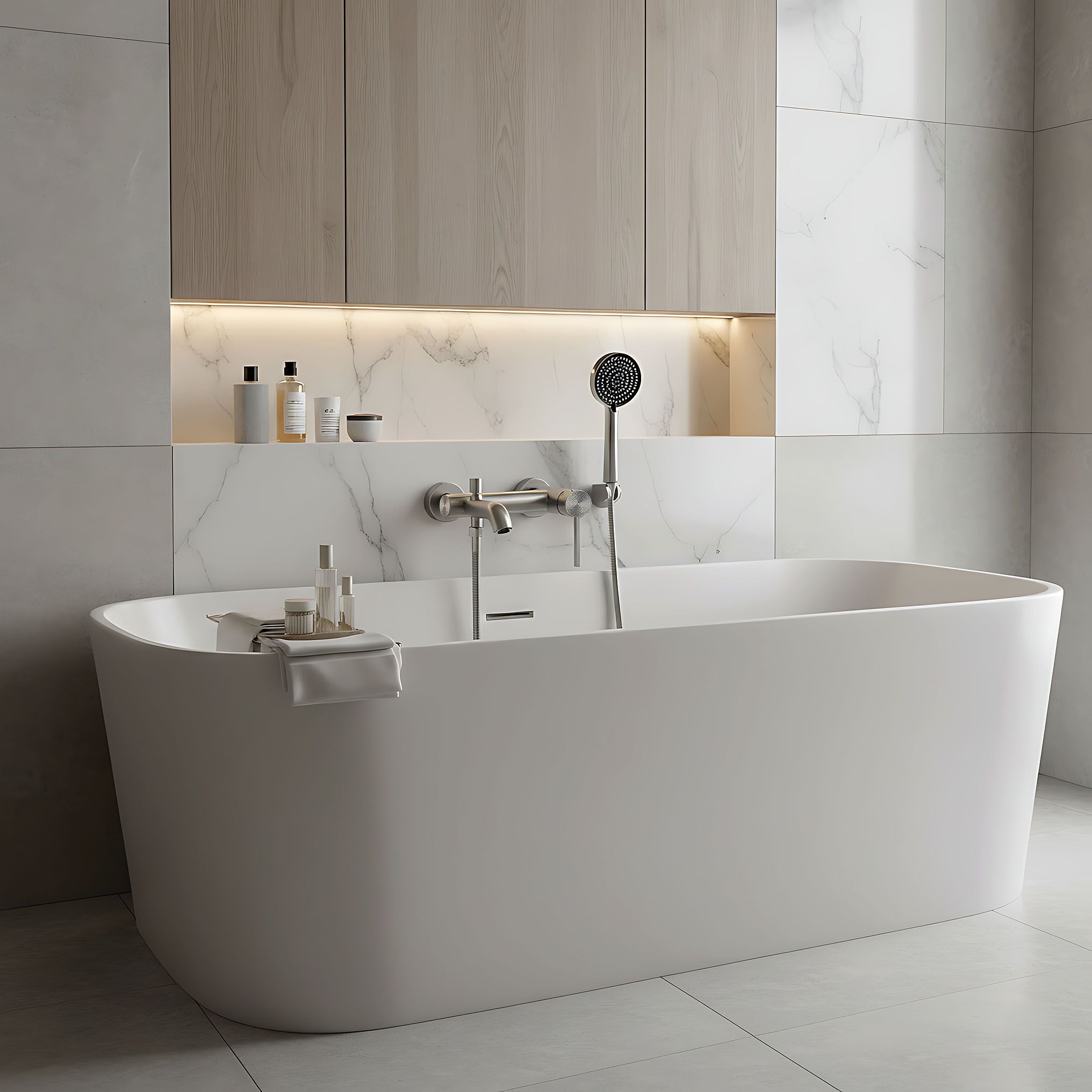 Rubinetto Da Vasca Rea Foster Nickel Brush