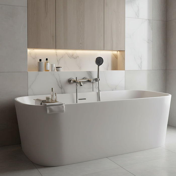 Rubinetto Da Vasca Rea Foster Nickel Brush