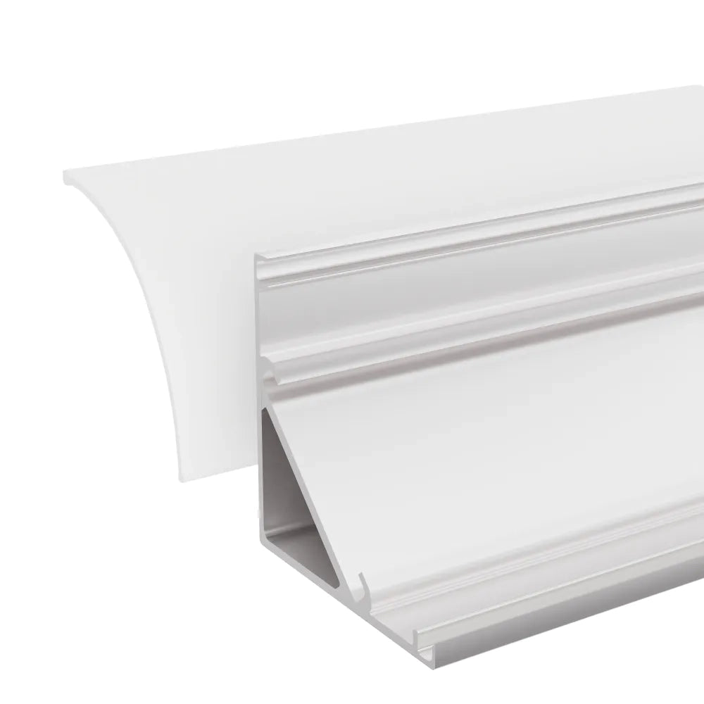 Profilo angolare in alluminio silver 2mt per striscia led