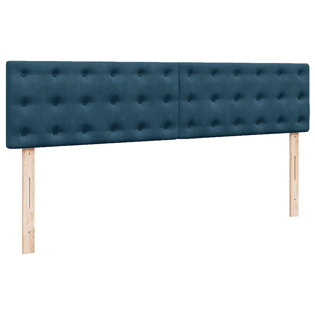 Struttura Letto Pouf con Materasso 200x200 cm in Velluto 3311943
