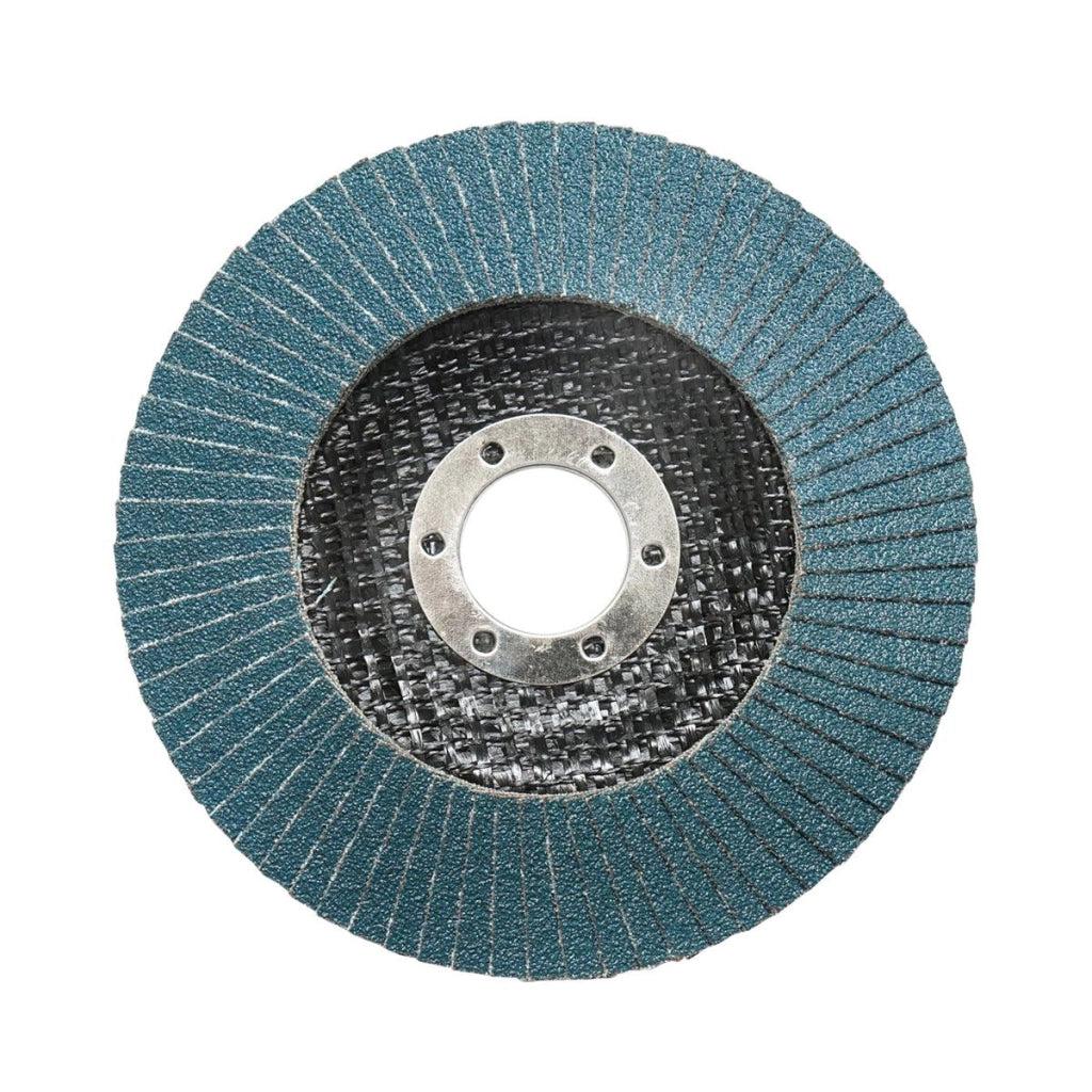 10 Dischi Lamellari Zirconio 115mm P100 per Acciaio INOX Metallo, Dischi Abrasivi, Disco Lamellare Breckner Germany