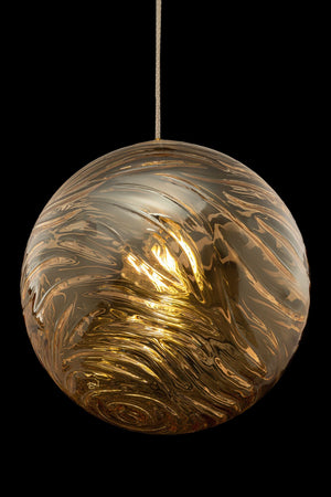 Lampada pendente Pendant in Metallo Dunas Ottone