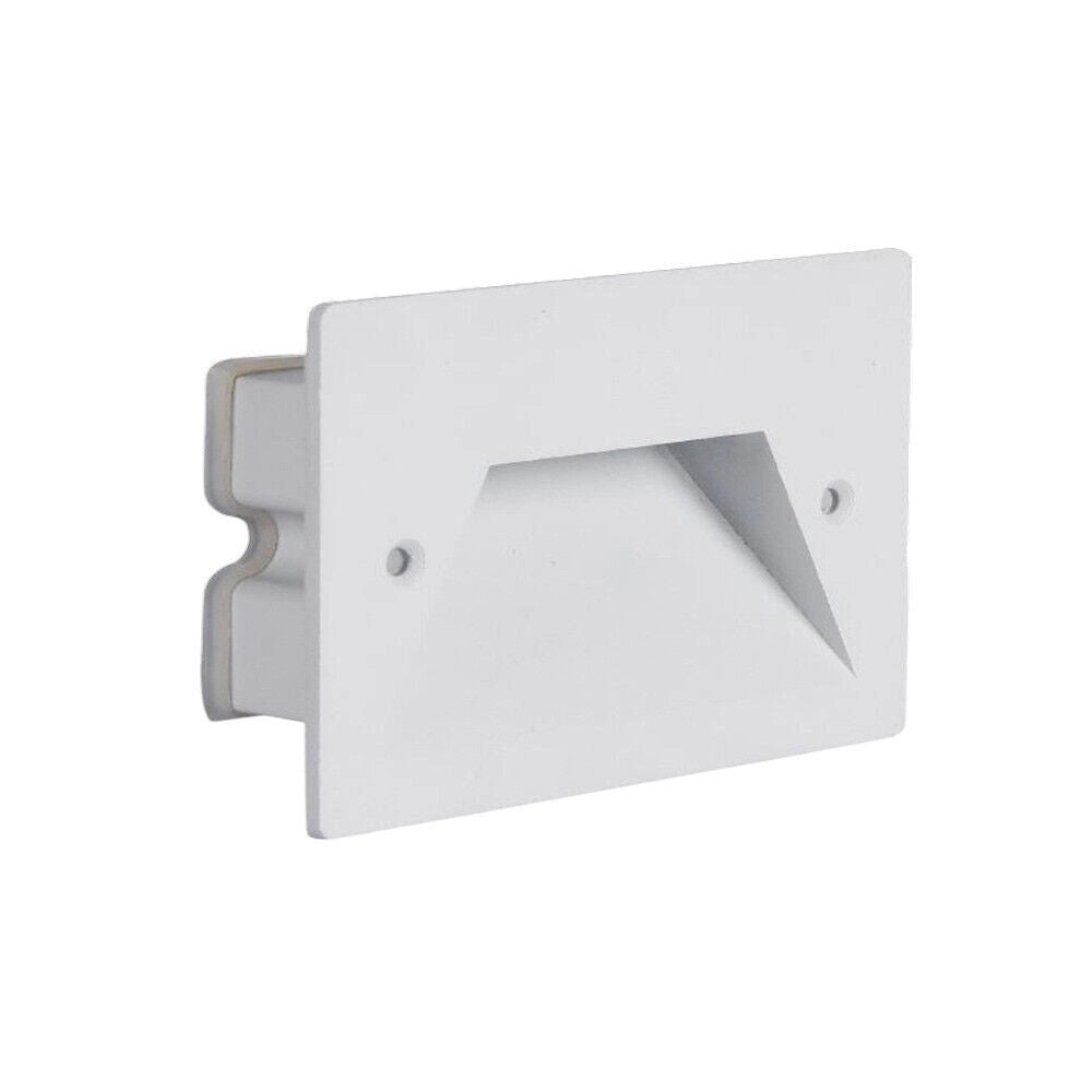 Trade Shop - Faretto Incasso Per Cassetta 503 Segnapasso 3w Tecnologia Cct Con Switch Ip65 Es49-3c - Bianco